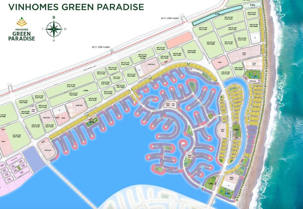 Mặt bằng khu vịnh ngọc được mở bán đầu tiên