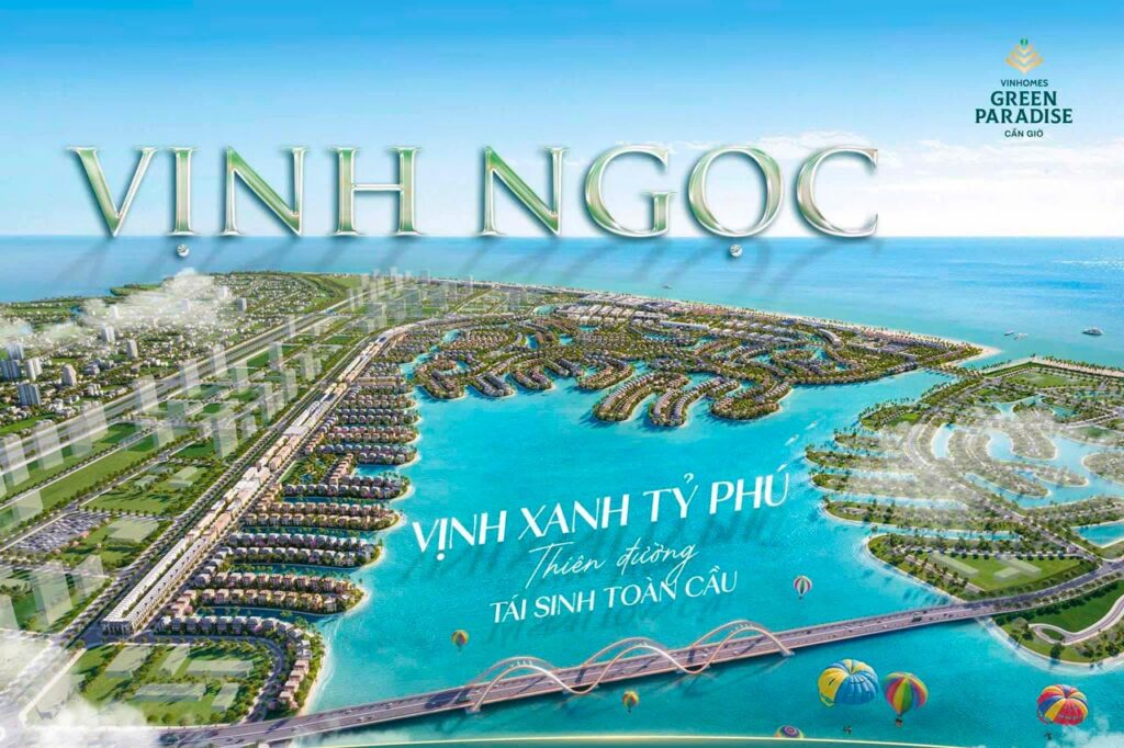 Phối cảnh phân khu Vịnh Ngọc được mở bán đầu tiên
