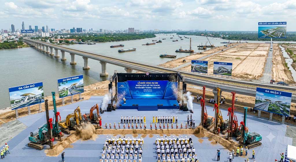 Metro Bến Thành – Cần Giờ Chính Thức Khởi Công: Cơ Hội Vàng Cho Vinhomes Green Paradise