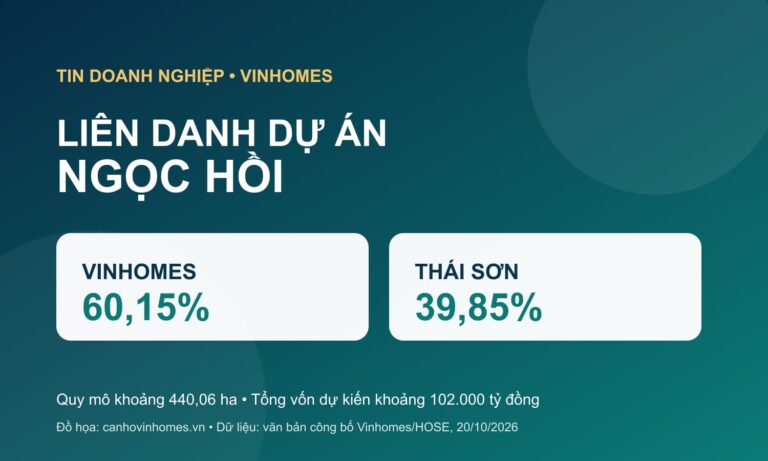 Cơ cấu liên danh dự án khu đô thị mới Ngọc Hồi sau điều chỉnh
